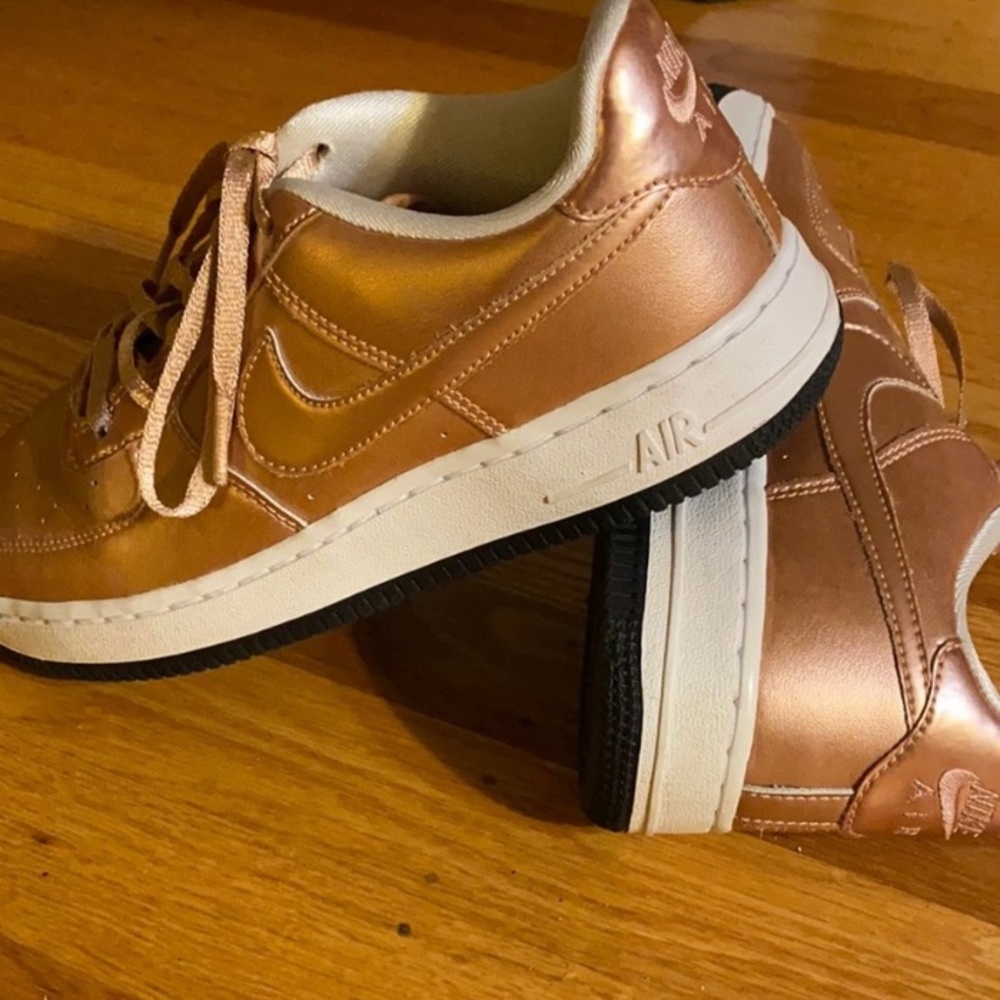 Rose Gold Nike Air Forces